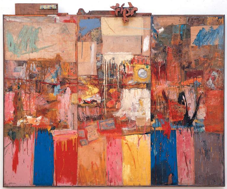 Artwork by Rauschenberg