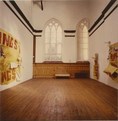 nstallation of Yellow Moby Glut (1986), G-1 Glut (1986), and A-1 Centipede (1986) at 381 Lafayette Street, New York, 1987. Photo: unattributed